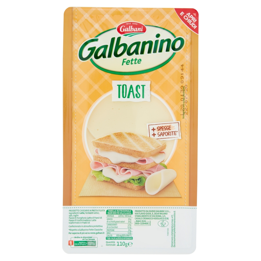 Galbanino a Fette per Toast, 110 g